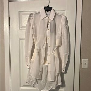 Sale New authentic Burberry silk logo buttons shirt